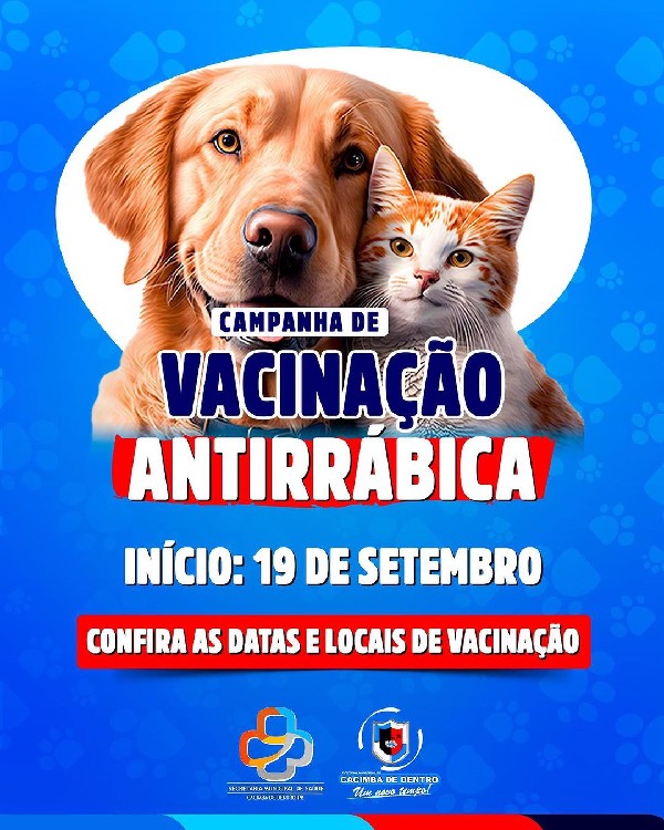 Campanha de Vacinação Antirrábica em Cacimba de Dentro